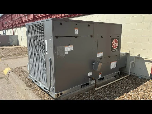 Rheem commercial rooftop HVAC package unit